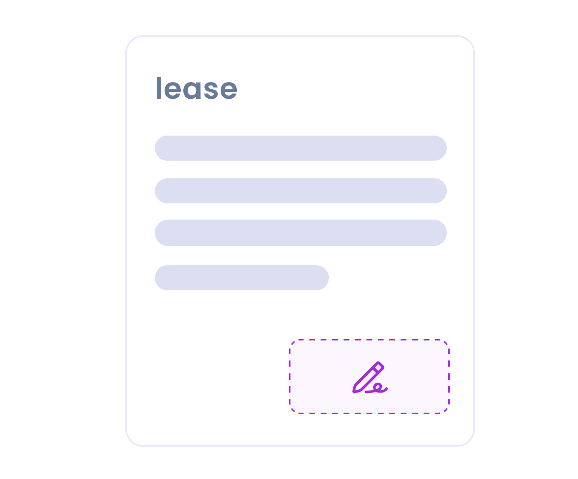 Embedded Lease Signing